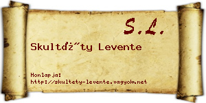 Skultéty Levente névjegykártya